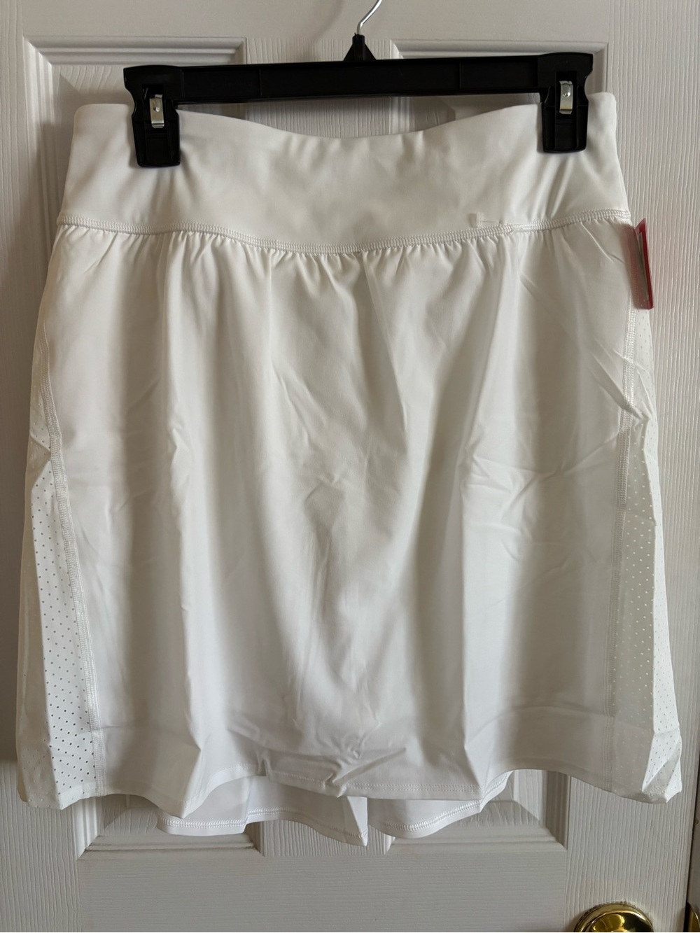 SPANX White Midi Athletic Skort with Shorts